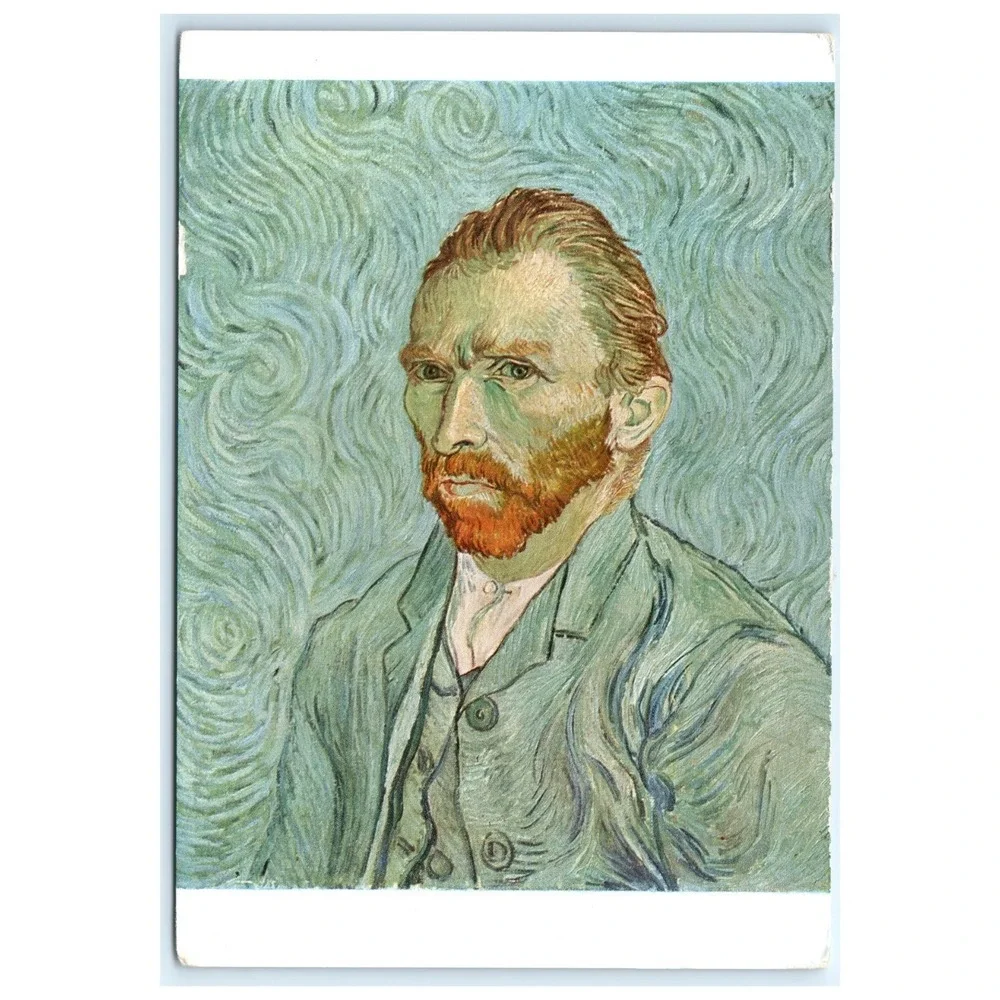Vincent Van Gogh Self Portrait Art Reproduction Museum Card Paris France Postcar